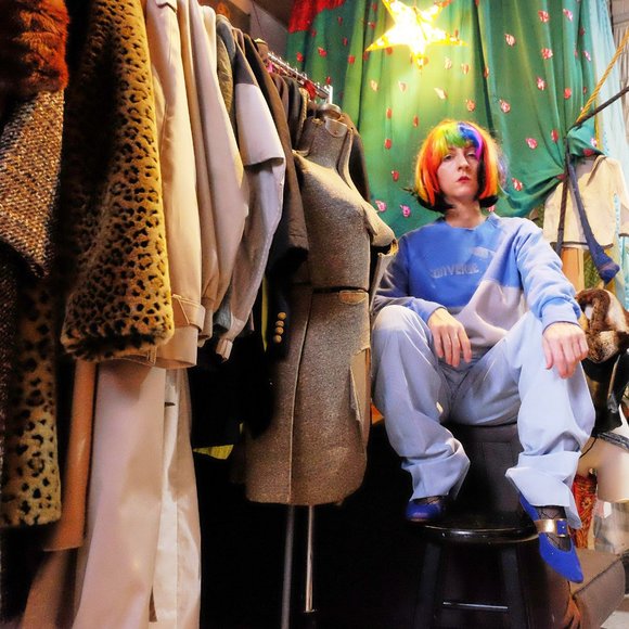 1980s Blue Pin Stripe Deadstock Pants - Picture 10 of 11